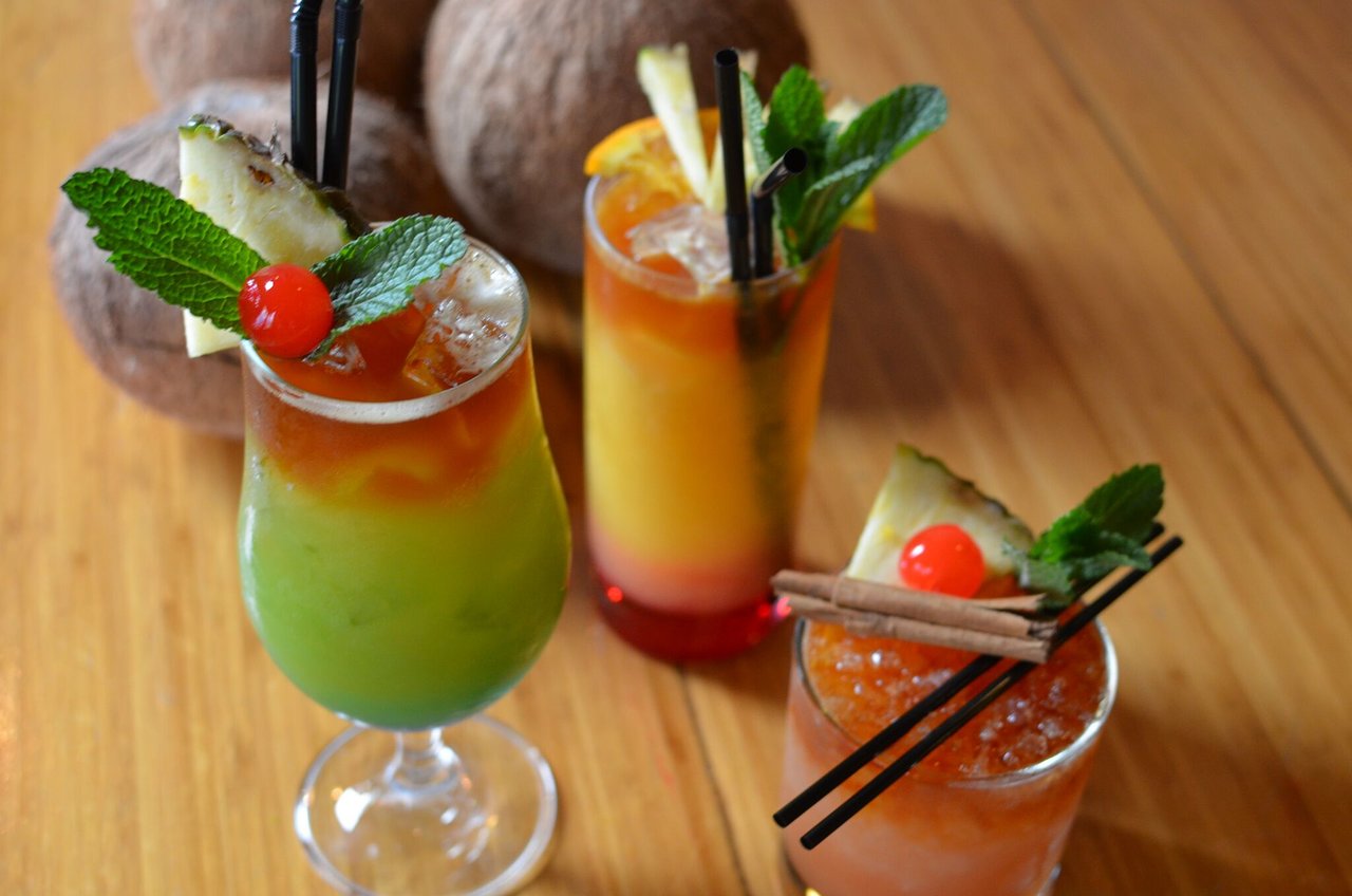 three jamaican cocktails