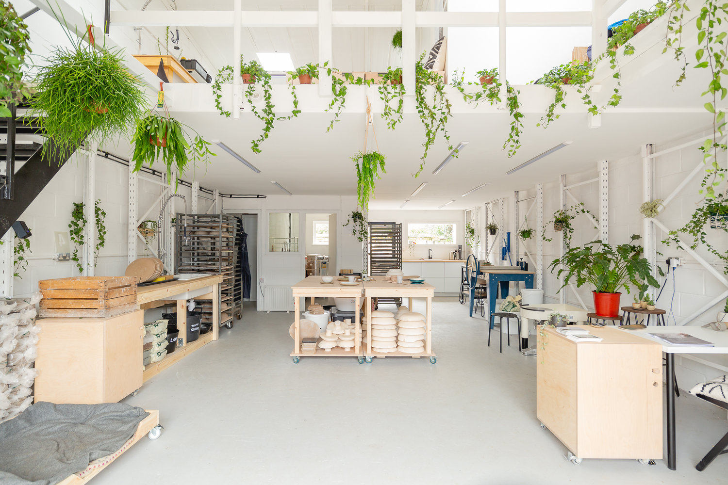 a scandinavian minimalist venue that provides pottery classes