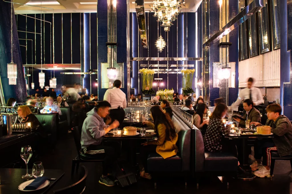 People dining at Hutong NYC restaurant