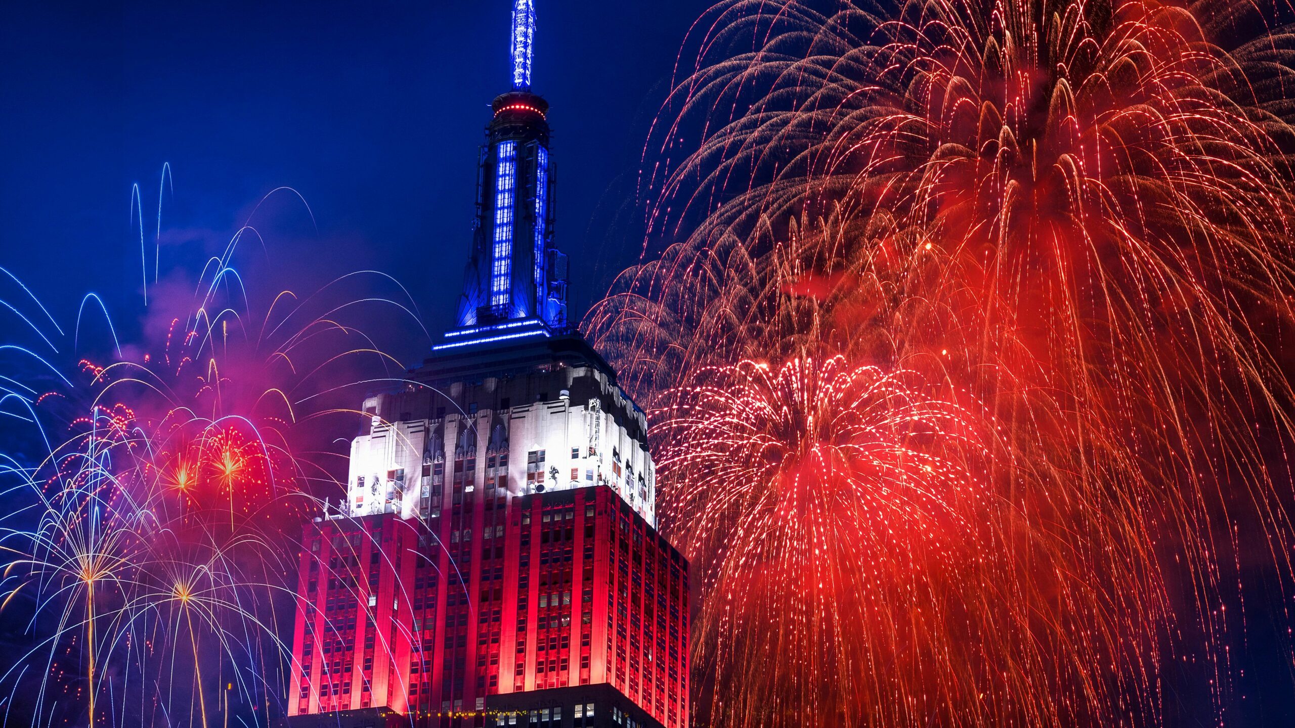 empire state building fireworks